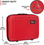Thrive Roadside Emergency Car Kit - Car Safety Accessories and Tool Kit with Jumper Cables and Mini First Aid Kit - Car Emergency Kit for Women and Men (Red Shell Case)
