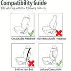Upgrade Your Car Interior with a Universal Butterfly Pattern Tire Shape Auto Seat Cover Set - Airbag Safe &amp; Perfect for Trucks, Vans &amp; SUVs!