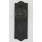 Meadows Plate Double Dummy Egg and Dart Door Knob in Oil-Rubbed Bronze