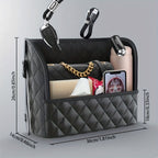 Wallet Handbag Car Supplies StoraBetween Car Seats Car Organizer Mesh Bag With Extra Back Pocket Car Seat Back Organizer Box Car Accessories