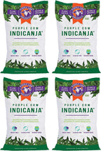 Purple Cow Organics IndiCanja Naturally Organic Living Plant Based Compost Soil for Increased Plant Health and Biodiversity, 1 Cubic Foot Bag (4 Pack)