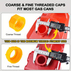 Gas Can Spout, Gas Can Nozzle Suitable For Most 1/2/5/10 Gal Oil Cans. Durable The Thickened Oil Gas Can Cap And Thickened Gasket