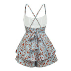 boho floral back cross dress