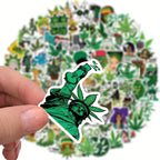 100pcs Leaves Stickers For Water Bottles, Vinyl Waterproof Stickers For Laptop, Skateboard, Computer,  Bike Stickers For Teens Kids Girls Adults