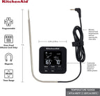 KitchenAid KQ906 Programmable Wired Probe Thermometer, TEMPERATURE RANGE: -40F to 482F/-40C to 250C, Black