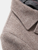 mens business woolen single-breasted thick suit collar casual overcoat