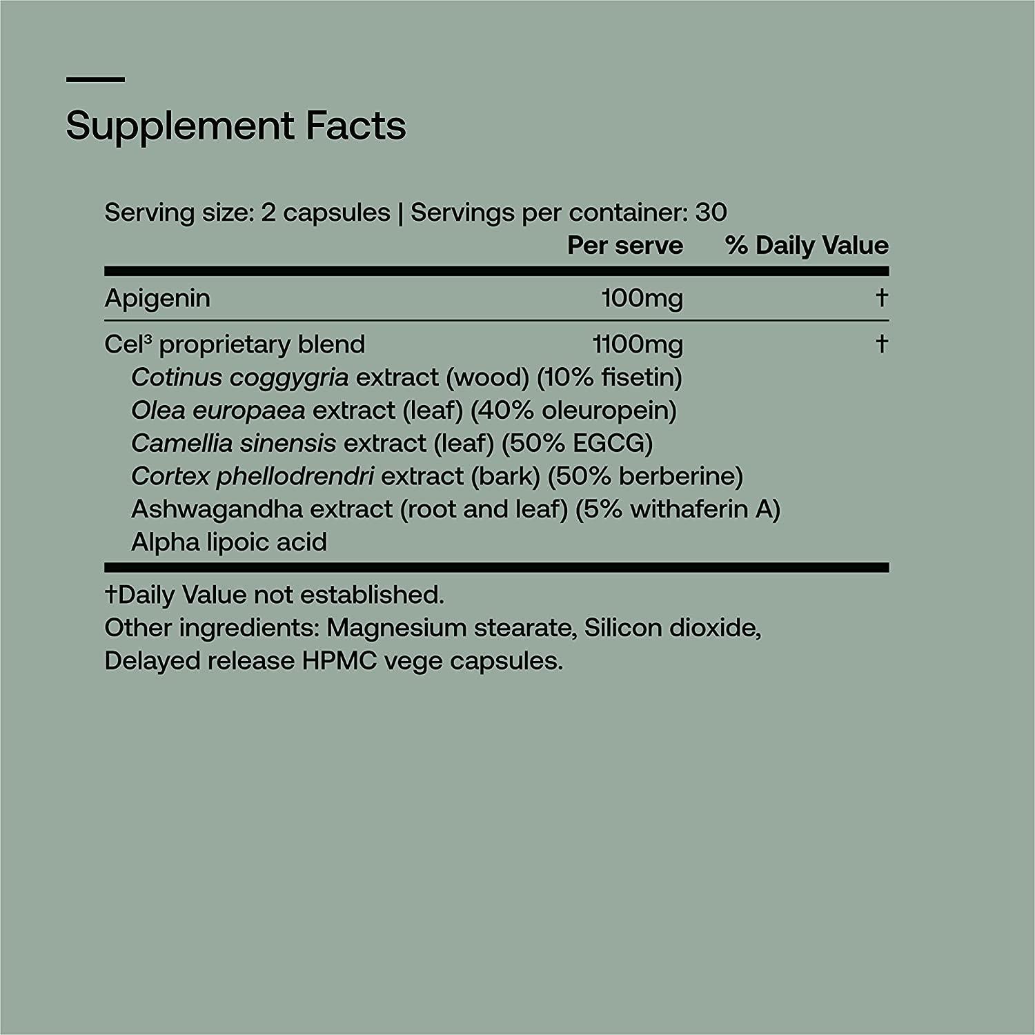 SRW Laboratories Cel³ Renewal | Supports Youthful Cell Function and Renewal, Eliminates Cellular Waste and Supports Healthy Aging | 180 Capsules