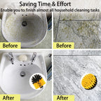 5/8/22pcs, Drill Brush Attachment Set, 7 Pack 1/4in Power Scrubber Brush + Extend Long Attachment, Brush Drill Attachment, Power Cleaning Scrub Brush For Bathroom, Tub, Tile, Corner, Floor