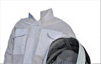 Sting Proof Ventilated Bee Suit 3 Layer with One Pair Gloves Unisex Beekeeping Suit Professional Beekeeping Suit with Removable Fe DW-1 0