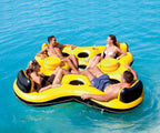 Oasis Island 5-Person LounRaft &amp;  Rapid Rider 4-Person Island
