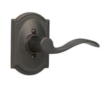 Accent Aged Bronze Right Handed Dummy Door Lever with Camelot Trim