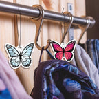 12 Pack Summer Flower Hanging Car Air Fresheners for Girls Women Cute Car Mirror Freshener (Butterfly)