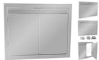 Outdoor Kitchen  Steel Double Access Door 36W x 21H in. Double Door
