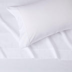 Basics Lightweight Super Soft Easy Care Microfiber 3-Piece Bed Sheet Set with 14-Inch Deep Pockets, Twin, Bright White, Solid