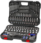 DAXINYANG Colorful Linght 164PC Tool Set Socket Wrench Set Hand Tools for Car Repair Set of Tool Instruments Sockets Set Ratchet Wrenches Spanners (Color : Silver, Number of Pieces : 164PC)