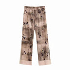 vintage straight long pants