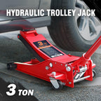 DNA MOTORING TOOLS-00235 Fast Lift GaraJack/Hydraulic Floor Jack for Car Truck SUV, 3 Ton (6000 lbs) Capacity