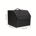 1pc Car Trunk Organizer StoraBox Collapsible Auto Cargo StoraContainer Toys Food StoraBag Car Stowing Automotive Accessories