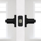 Casey Matte Black Hall/Closet PassaDoor Lever Featuring Microban