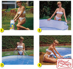 CJF Summer Swimming Pool - Outdoor Round Paddling Pool Foldable Thicken Pool - for Kids Adult (4 Different Sizes),247X45CM