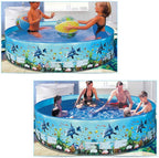 CJF Summer Swimming Pool - Outdoor Round Paddling Pool Foldable Thicken Pool - for Kids Adult (4 Different Sizes),247X45CM