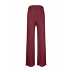 casual straight pleated pants