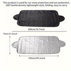 1pc Keep Your Car Protected From Snow And Sun With Our Foldable Windshield Cover!
