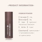 Eyebrow Stamp Stencils Kit, One Step Brows Powder Makeup