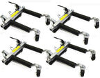 Stark Set of (4) Wheel Dolly Car Skates Vehicle Positioning Hydraulic Tire Jack Truck Rv Trailer Pick Up Dolly Ratcheting Foot Pedal, 1500LBS