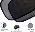 Enovoe Car Window Shade for Baby - (4 Pack) - Medium - 19" x 12" - Cling Car Sun Shade for Windows - Sun, Glare and UV Rays Protection for Your Child - Car Window Shades for Side Window