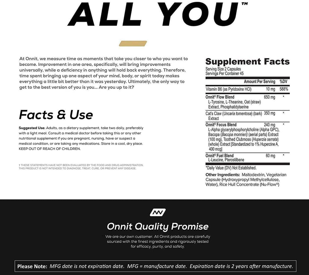 ONNIT Alpha Brain (360ct) - Premium Nootropic Brain Supplement - Focus, Concentration & Memory - Alpha GPC, L Theanine & Bacopa Monnieri