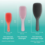 Tangle Teezer The Mini Ultimate Detangling Brush, Dry and Wet Hair Brush Detangler for Traveling and Small Hands, Lollipop