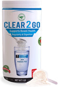Clear 2 Go Prebiotic Inulin Fiber Supplement - All Natural Sugar & Gluten Free Dietary Fiber - Bowel Regularity & Digestive Health for Men & Women (Easy Powder) Pack of 12