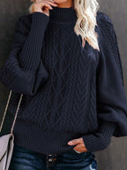 Pure Color Casual Loose Sweater Pullover
