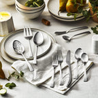 Zwilling JA Henckels Bellasera Satin 45-Piece 18/10" Stainless Steel Flatware Set, Silver