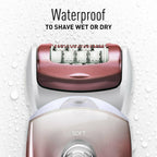 ES-ED90-P Wet/Dry Epilator and Shaver, +Six Attachments including Pedi