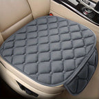 1pc/2pcs Car Seat Cover With Soft Velvet And Plaid Comfortable Memory Foam With Phone StoraBag Back Non-slip Silicone Particle Back Seat Cushion