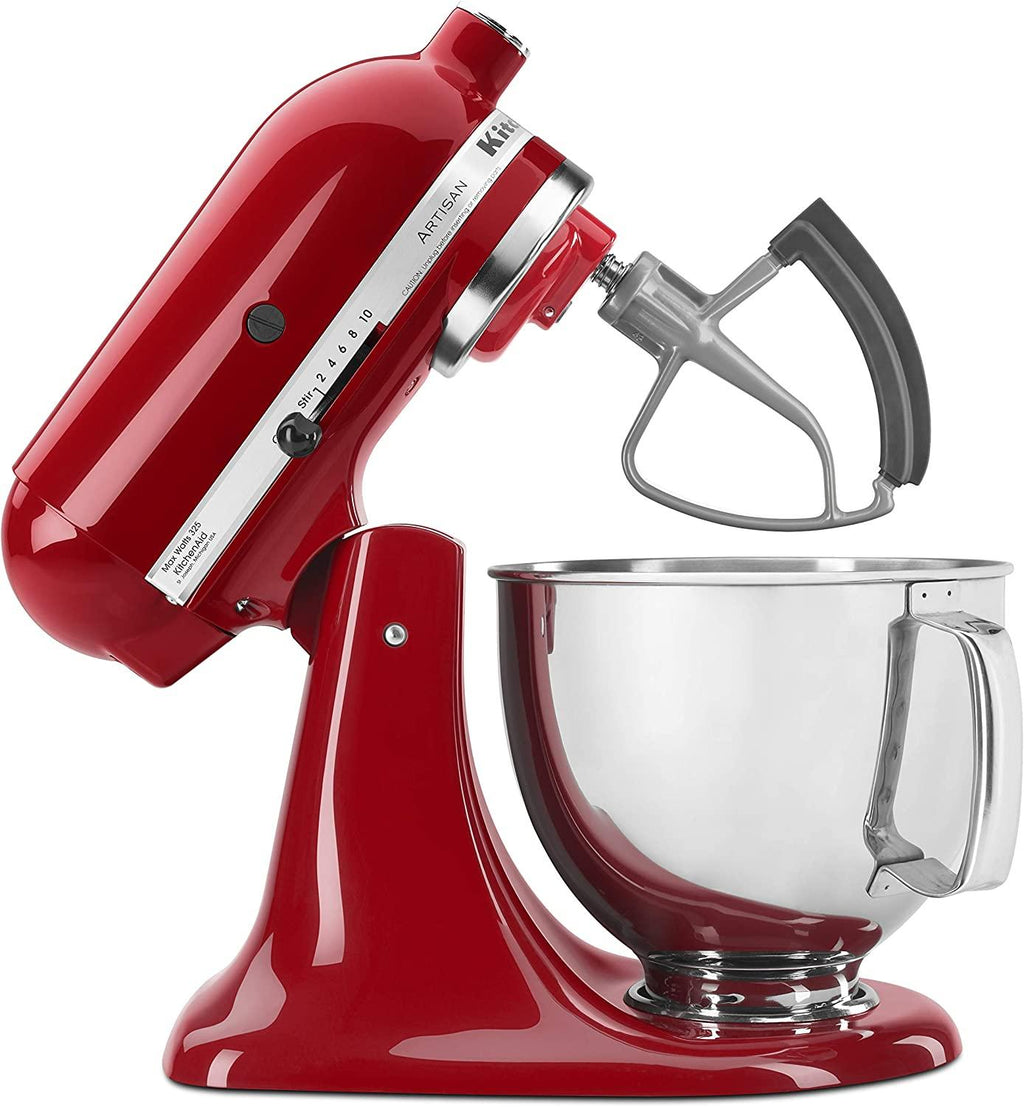 KitchenAid KFE5TS Subtle Silver Flex Edge Beater for KitchenAid 4.5 and 5 Quart Tilt-Head Stand Mixers