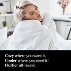 Miracle MadeLuxe Thermoregulating Duvet Cover - White, King/Cali King