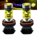 2PCS Yellow LED Car Fog Light Bulb