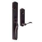 Wasatch  Bronze Door Knob Handle set with Slickrock Interior Trim