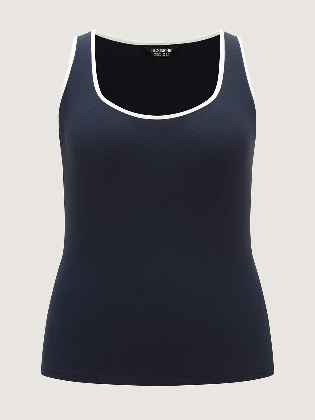 Stretchy Color Contrast Tank Top