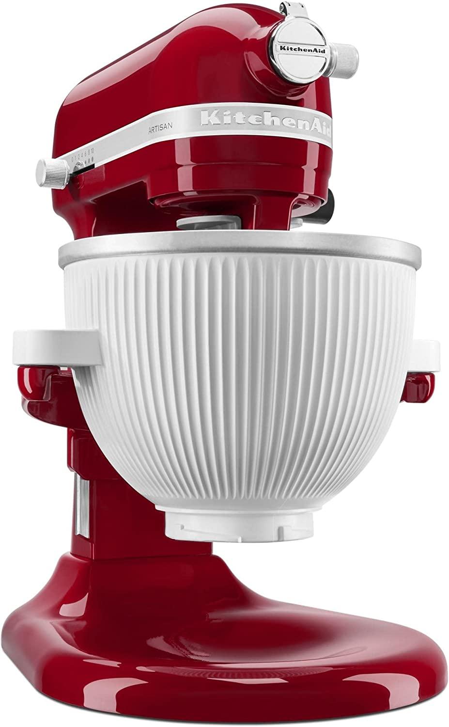 KitchenAid Ice Cream Maker Stand Mixer Attachment, 2 Quart, White