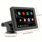 Car Stereo, Portable Wireless 7"Touch Screen For Android Auto Automatic Multimedia Player, Navigation Screen
