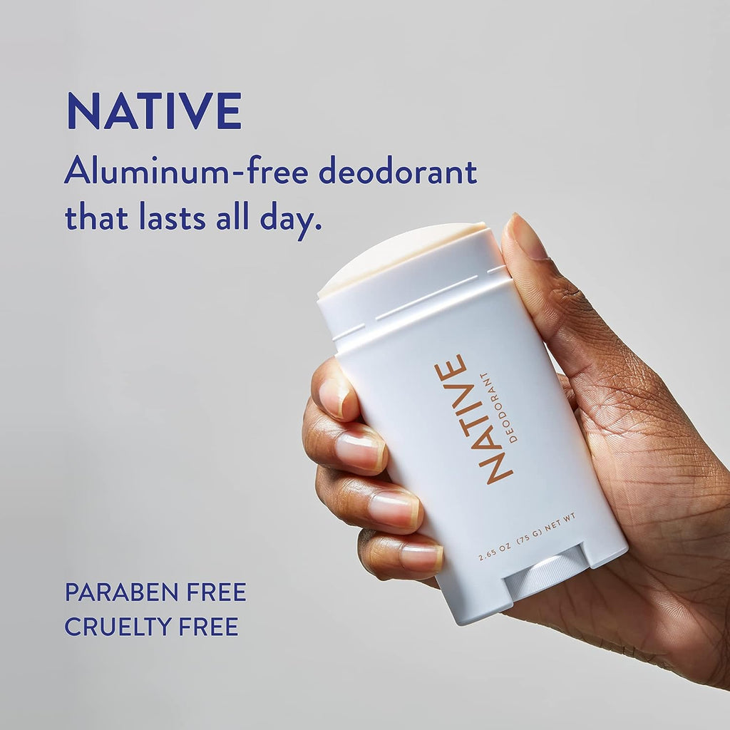 Native Deodorant | Natural Deodorant for Women and Men, Aluminum Free with Baking Soda, Probiotics, Coconut Oil and Shea Butter | Coconut &amp; Vanilla - Pack of 2