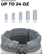kemimoto Cup Holder with Clip, Oxford Fabric Boat Cup Holders for Drinks with 0.6"-1.5" Alligator Clamp, Cup Holder for Boat, Bike, Kayak, Motorcycle, Wheelchair, Walker, Scooter, Golf Cart, Gray