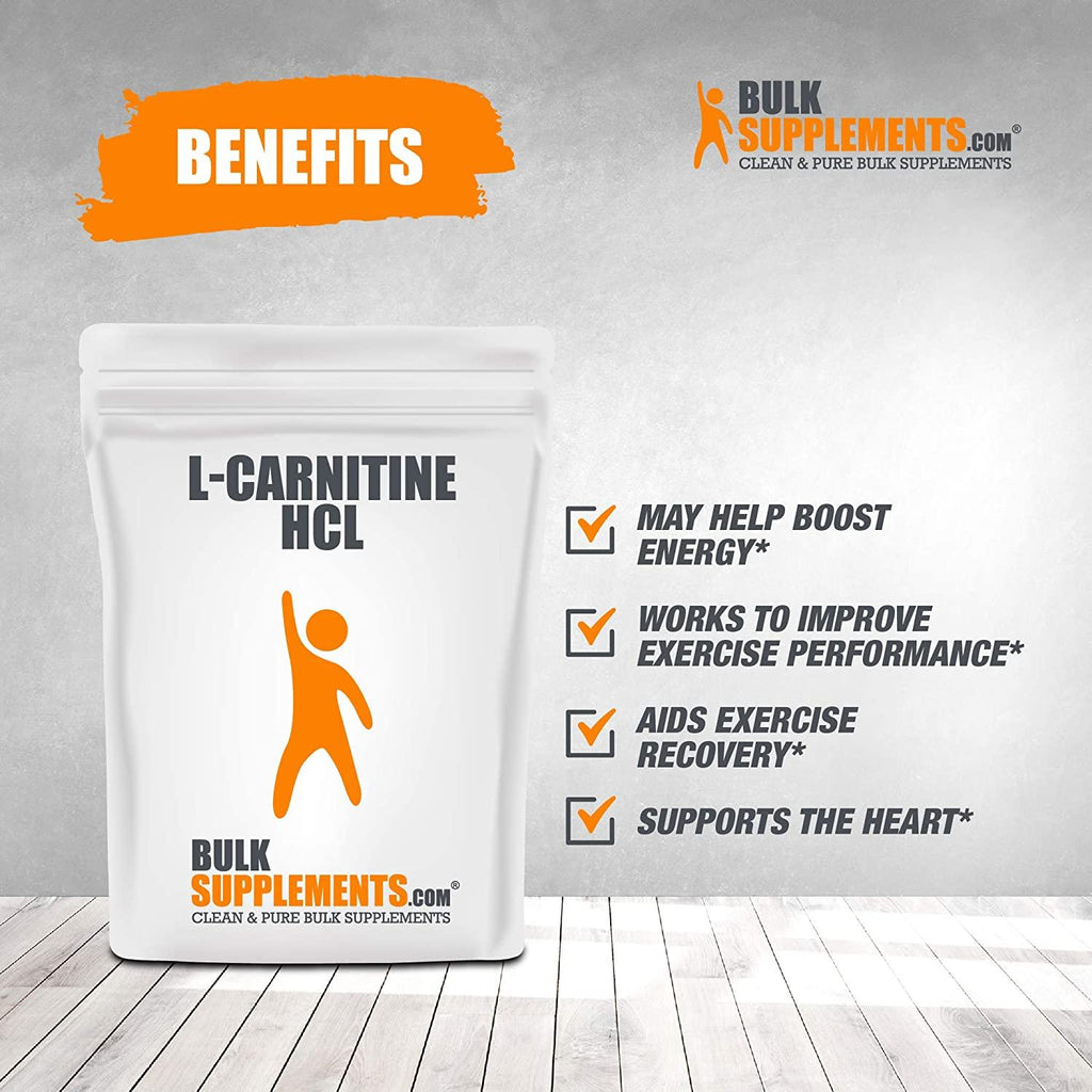 BulkSupplements.com L-Carnitine HCl Powder (5 Kilograms - 11 lbs)