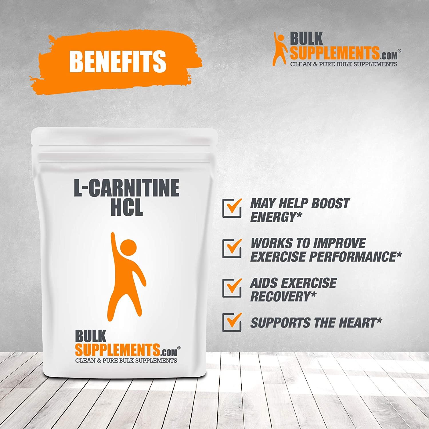 BulkSupplements.com L-Carnitine HCl Powder (5 Kilograms - 11 lbs)