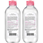 Garnier SkinActive Micellar Water for All Skin Types, Facial Cleanser &amp; Makeup Remover, 13.5 Fl Oz (400mL), 2 Count (Packaging May Vary)