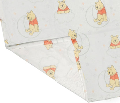 Baby Personalized Blanket Set 2 Piece Lovey and Teether Snuggler with Large Blanket for Newborn Nursery Decor (Yellow Winnie The Pooh)